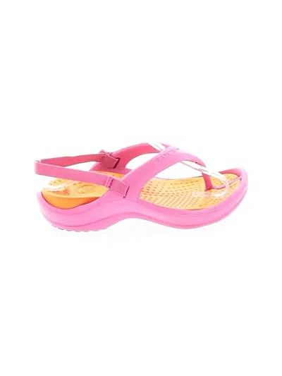 Pre-owned Crocs Kids' Sandals In Pink
