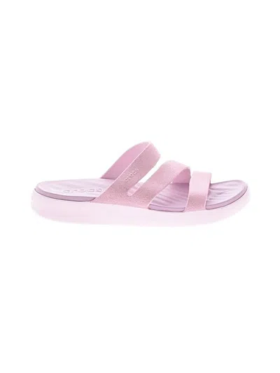 Pre-owned Crocs Sandals In Pink