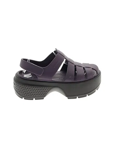 Pre-owned Crocs Sandals In Purple