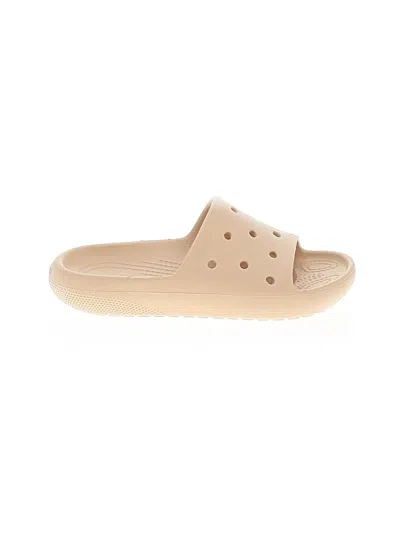 Pre-owned Crocs Sandals In Tan