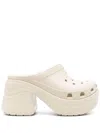 Crocs Siren Clog Rubber Mules With Heel In Neutral
