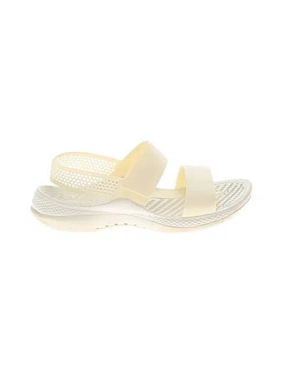Pre-owned Crocs Sandals In White