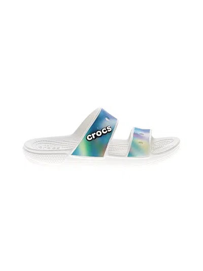 Pre-owned Crocs Sandals In White