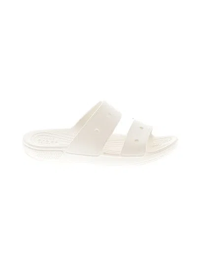 Pre-owned Crocs Sandals In White