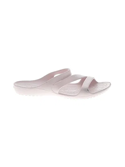 Pre-owned Crocs Sandals In White