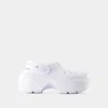 Crocs Stomp High Shine Sandals -  - Thermoplastic - White In White