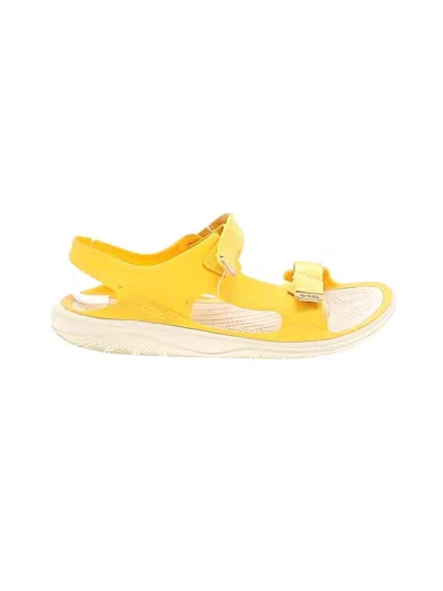 Pre-owned Crocs Sandals In Yellow