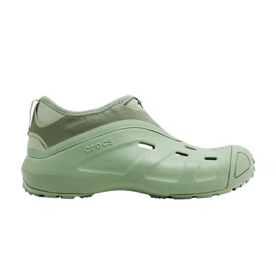 Pre-owned Crocs Satisfy X Quick Trail Low 'moss' In Green
