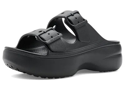 Crocs Saturday Platform Sandals In Black