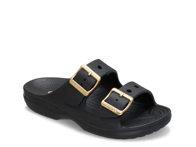 Crocs Saturday Slide Sandal In Black