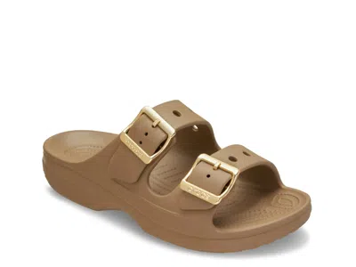Crocs Saturday Slide Sandal In Brown
