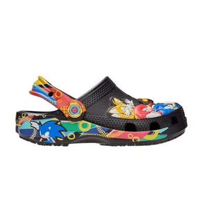 Pre-owned Crocs Sega X  Classic Clog 'sonic The Hedgehog' | Black | Kid's Size 1