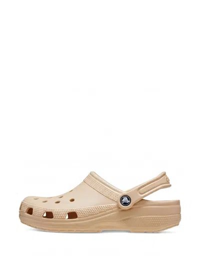 Crocs Shiitake Classic Perforated Clogs In Neutral
