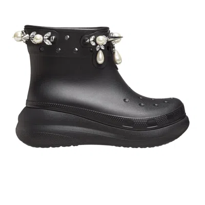 Pre-owned Crocs Simone Rocha X  Classic Crush Boot 'black' | Men's Size 3