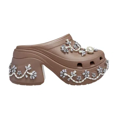 Pre-owned Crocs Simone Rocha X  Siren Clog 'latte' | Tan | Men's Size 7 In Brown