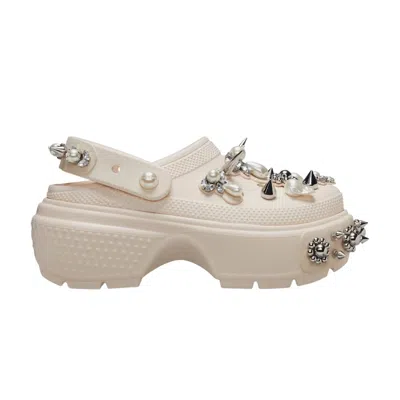 Pre-owned Crocs Simone Rocha X  Stomp Clog 'dew' | White | Men's Size 6