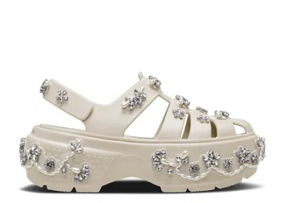 Crocs Simone Rocha X  Stomp Fisherman Sandal 'stucco' In White