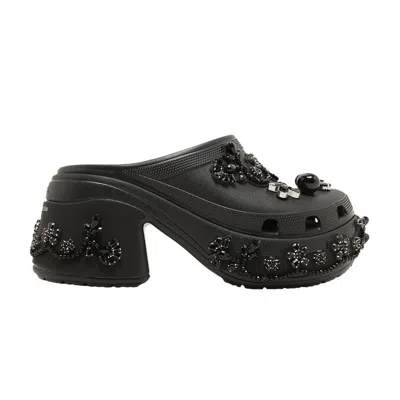 Pre-owned Crocs Simone Rocha X Siren Clog 'black'
