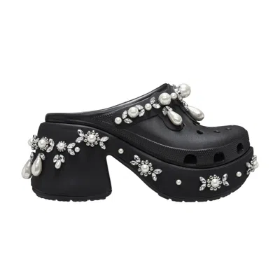 Pre-owned Crocs Simone Rocha X Siren Spiked Clog 'black'