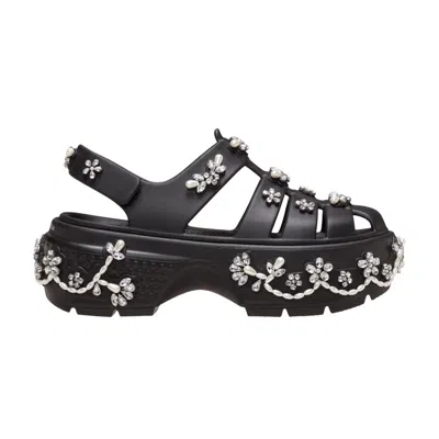 Pre-owned Crocs Simone Rocha X Stomp Fisherman Sandal 'black' | Men's Size 5