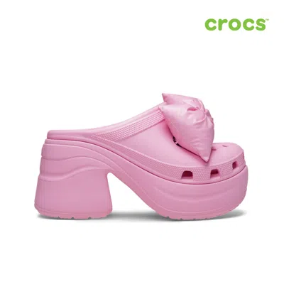 Pre-owned Crocs Siren Bow Clog 210000 Pink