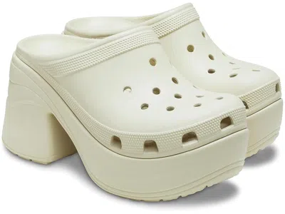 Crocs Siren Clogs Shoes Bone : In White