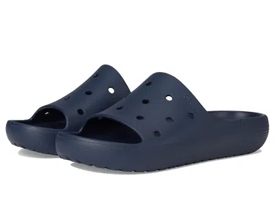 Crocs Slide Shoes Navy : In Brown