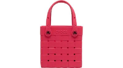 Crocs Small Basket Woven Tote In Red