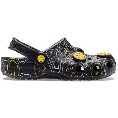 Crocs Smileyworld Classic Clog In Black