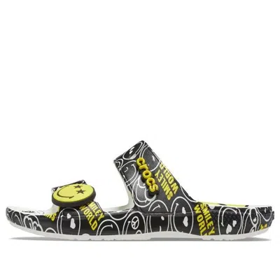Crocs Smileyworld X Classic Sandal 'black White'