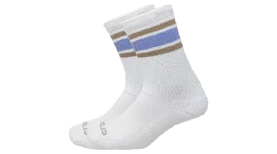 Crocs Socks Crew Double Stripe 3 Pk In Purple