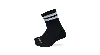 Crocs Socks Crew Large Stripe 3-pack In Black/multi