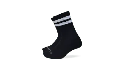 Crocs Socks Crew Large Stripe 3-pack In Black/multi
