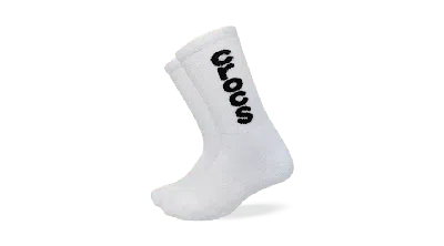 Crocs Socks Crew Macro Logo 3pk Chaussures Unisex White / Black L-xl In White/black