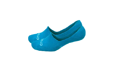 Crocs Socks Hidden Liner 3pk In Blue/multi