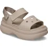 Crocs Soho Platform Sandal In Gray