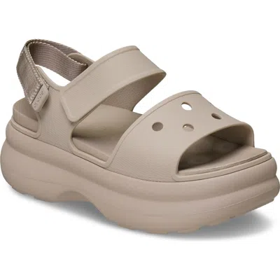 Crocs Soho Platform Sandal In Gray