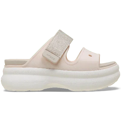 Crocs Soho Shimmer Two Strap Sandal In Neutral