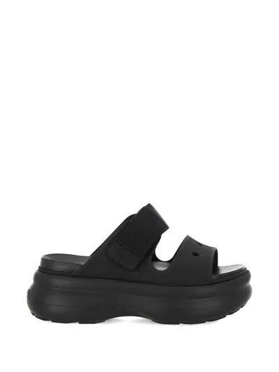 Crocs Soho Two Strap Platform Sandals In Black