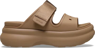 Crocs Soho Two Platform Touch-strap Sandals In Brown