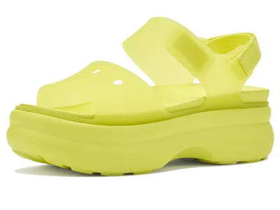 Crocs Soho Y Strap Sandals In Green