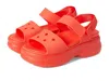 Crocs Soho Y Strap Sandals In Red