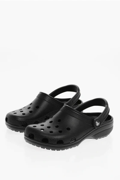 Crocs Solid Color Classic Clogs With Cut-out Details