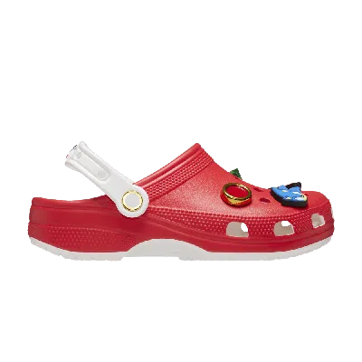 Pre-owned Crocs Sonic The Hedgehog X Classic Clog 'sonic's Shoes' In Red