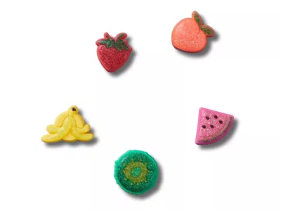 Crocs Kids'  Sparkle Glitter Fruits Jibbitz Set 5 Pack In Multi