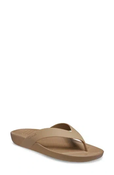 Crocs Splash Flip Flop In Brown