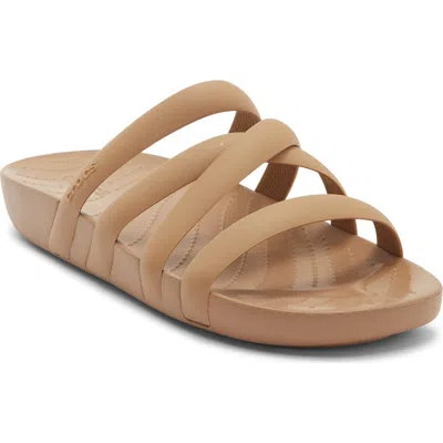 Crocs Splash Strappy Slide Sandal In Multi