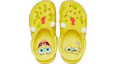Crocs Spongebob Classic Clog In Banana