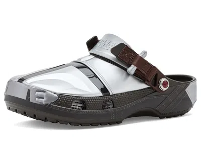 Crocs Star Wars Classic Clog Slippers Mandalorian: Men's 11 - Women's 13 Medium In Gray