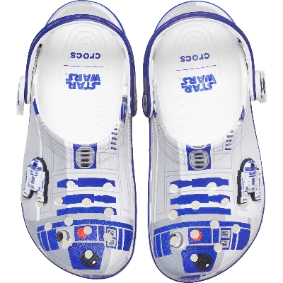 Crocs Mens  Classic Clogs In White/blue